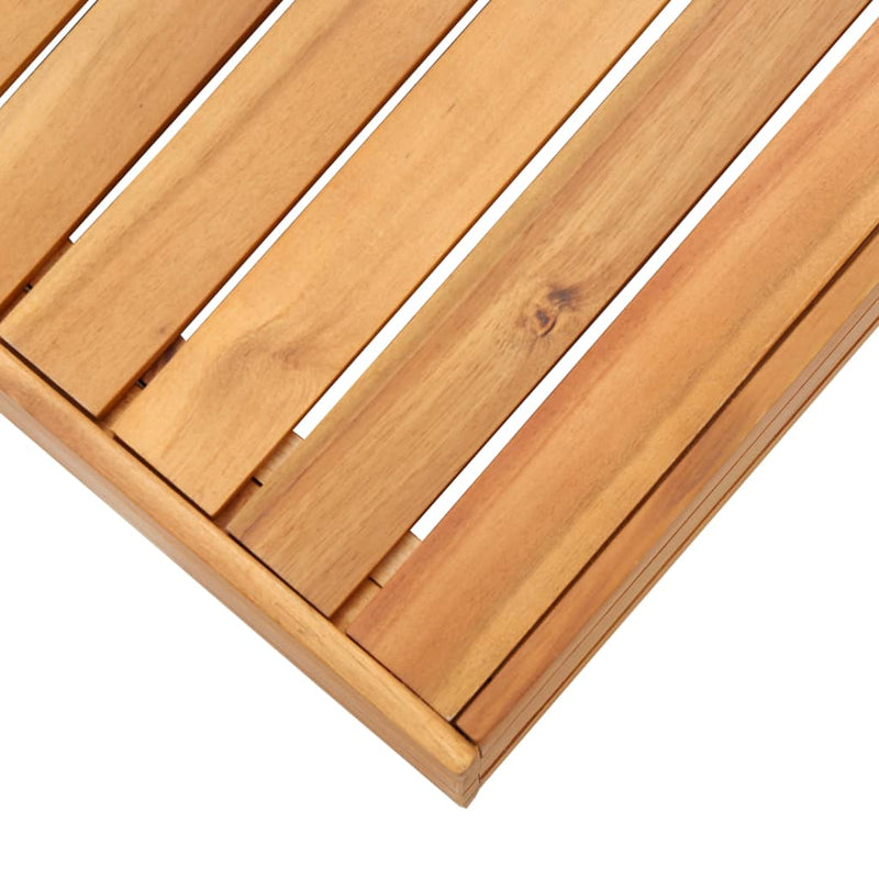 vidaXL Sectional Footrest 1 pc with Cushion Solid Acacia Wood