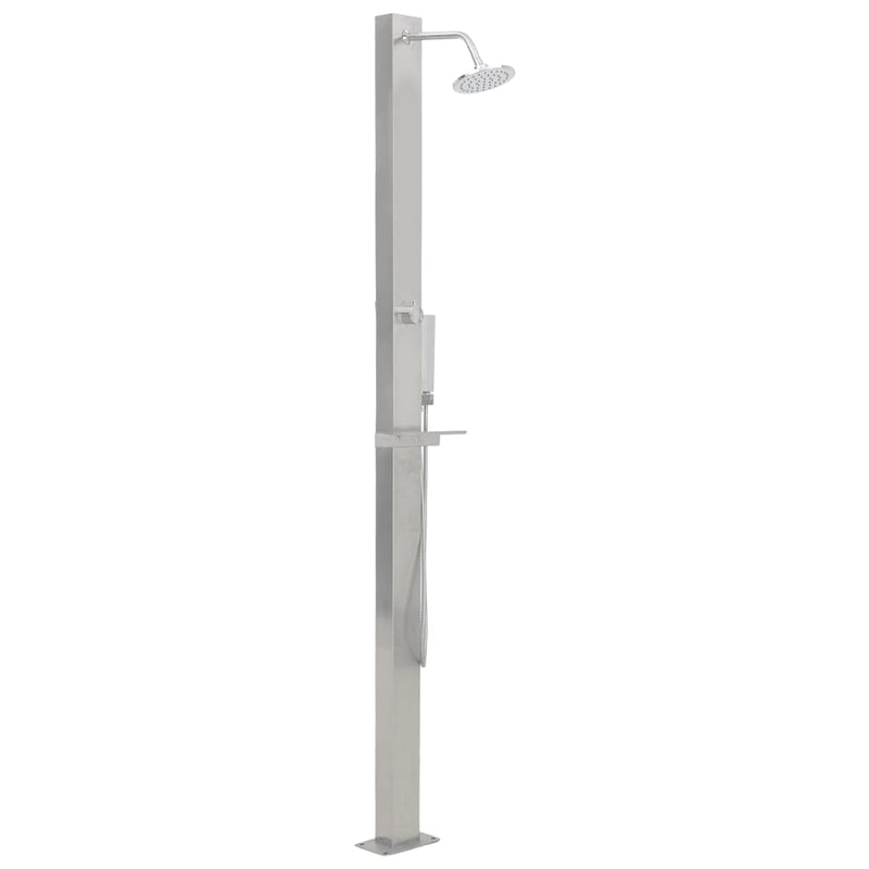 vidaXL Outdoor Shower Stainless Steel Straight