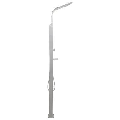 vidaXL Outdoor Shower Stainless Steel Curved