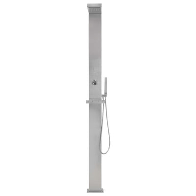 vidaXL Outdoor Shower Stainless Steel Square