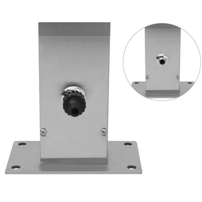 vidaXL Outdoor Shower Stainless Steel Square