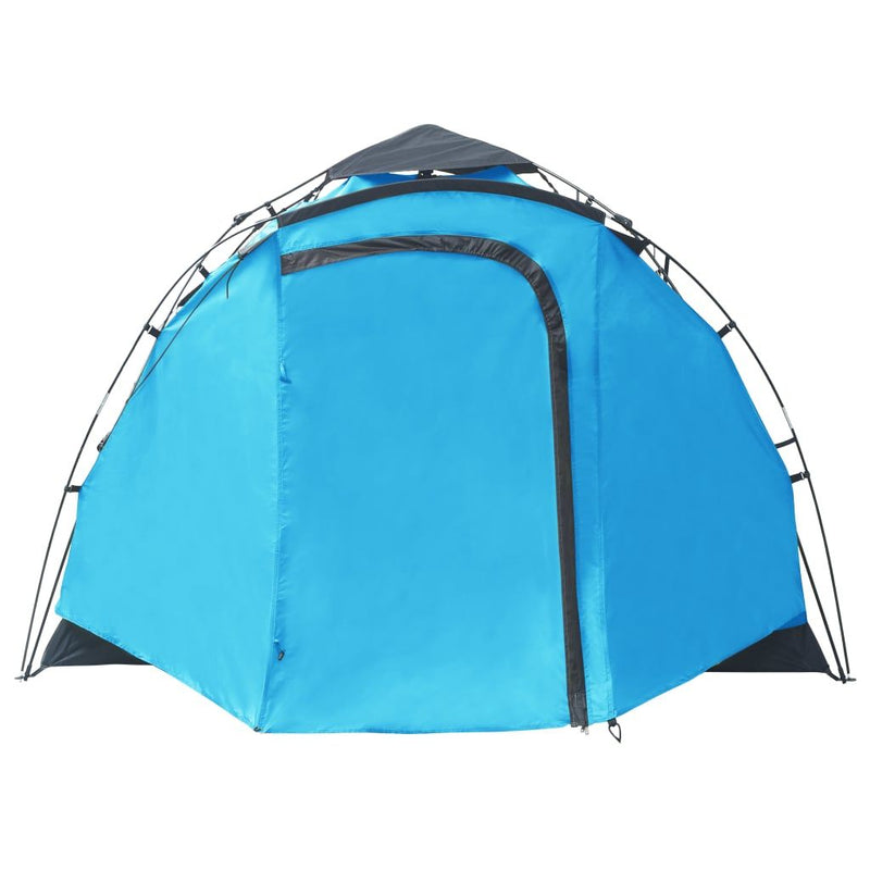 vidaXL Pop Up Camping Tent 3 Person Blue