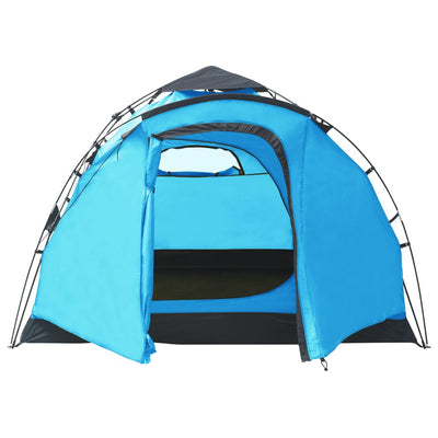 vidaXL Pop Up Camping Tent 3 Person Blue
