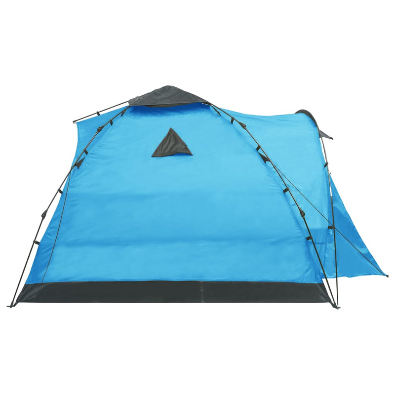 vidaXL Pop Up Camping Tent 3 Person Blue