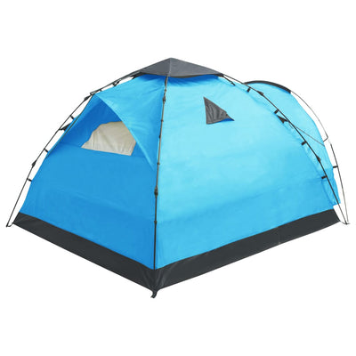 vidaXL Pop Up Camping Tent 3 Person Blue