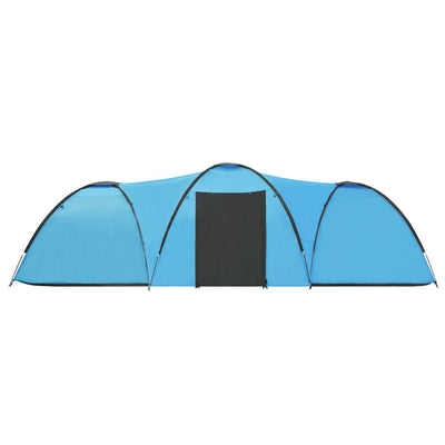 vidaXL Camping Igloo Tent 650x240x190 cm 8 Person Blue