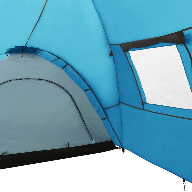 vidaXL Camping Igloo Tent 650x240x190 cm 8 Person Blue