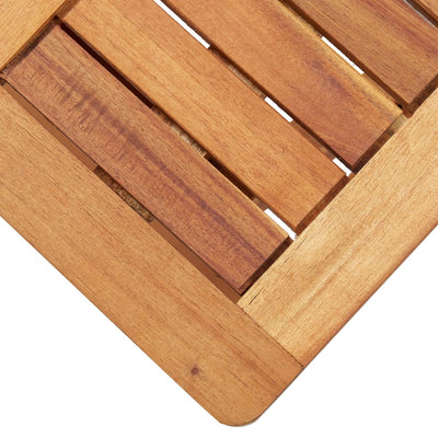 vidaXL Sun Lounger with Table Poly Rattan and Solid Acacia Wood