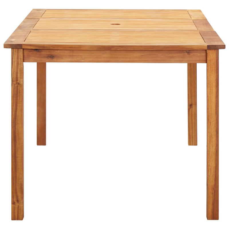 vidaXL 5 Piece Dining Set Poly Rattan and Solid Acacia Wood Grey