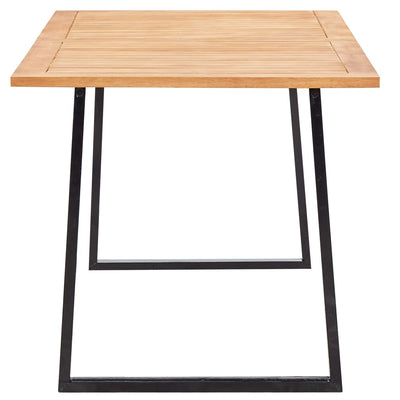 vidaXL 9 Piece Outdoor Dining Set Poly Rattan and Acacia Wood Black