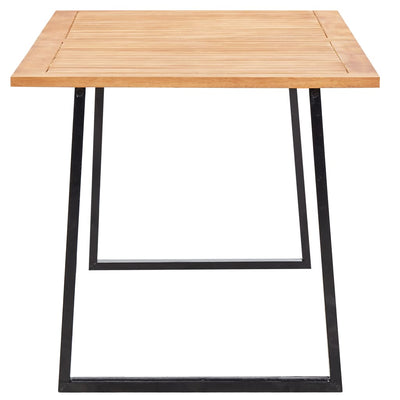 vidaXL 9 Piece Outdoor Dining Set Poly Rattan and Acacia Wood Black