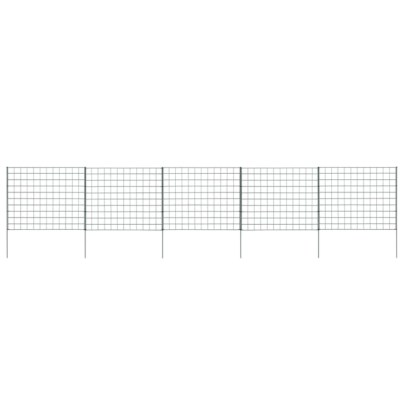 vidaXL Lower Arch Garden Fence Set 77.5x64 cm Green