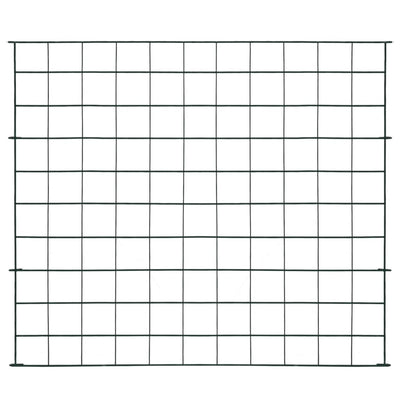 vidaXL Lower Arch Garden Fence Set 77.5x64 cm Green