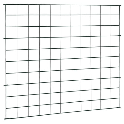 vidaXL Lower Arch Garden Fence Set 77.5x64 cm Green