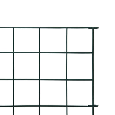 vidaXL Lower Arch Garden Fence Set 77.5x64 cm Green