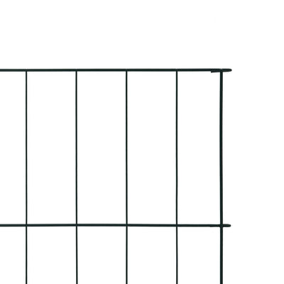 vidaXL Lower Arch Garden Fence Set 77.5x64 cm Green