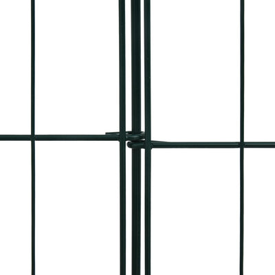 vidaXL Lower Arch Garden Fence Set 77.5x64 cm Green