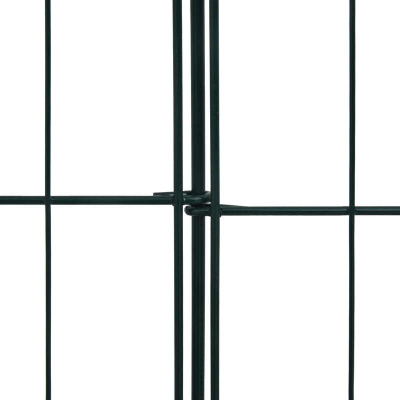 vidaXL Lower Arch Garden Fence Set 77.5x64 cm Green