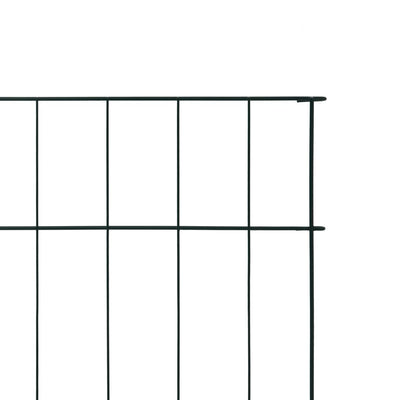 vidaXL Lower Arch Garden Fence Set 77.5x64 cm Green