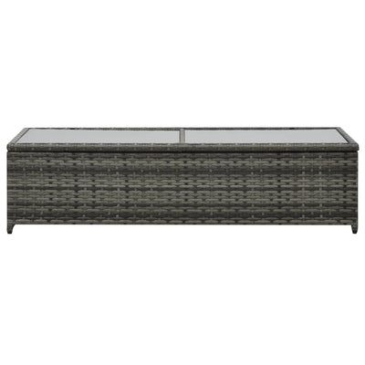 vidaXL 4 Piece Garden Lounge Set with Cushions Poly Rattan Anthracite