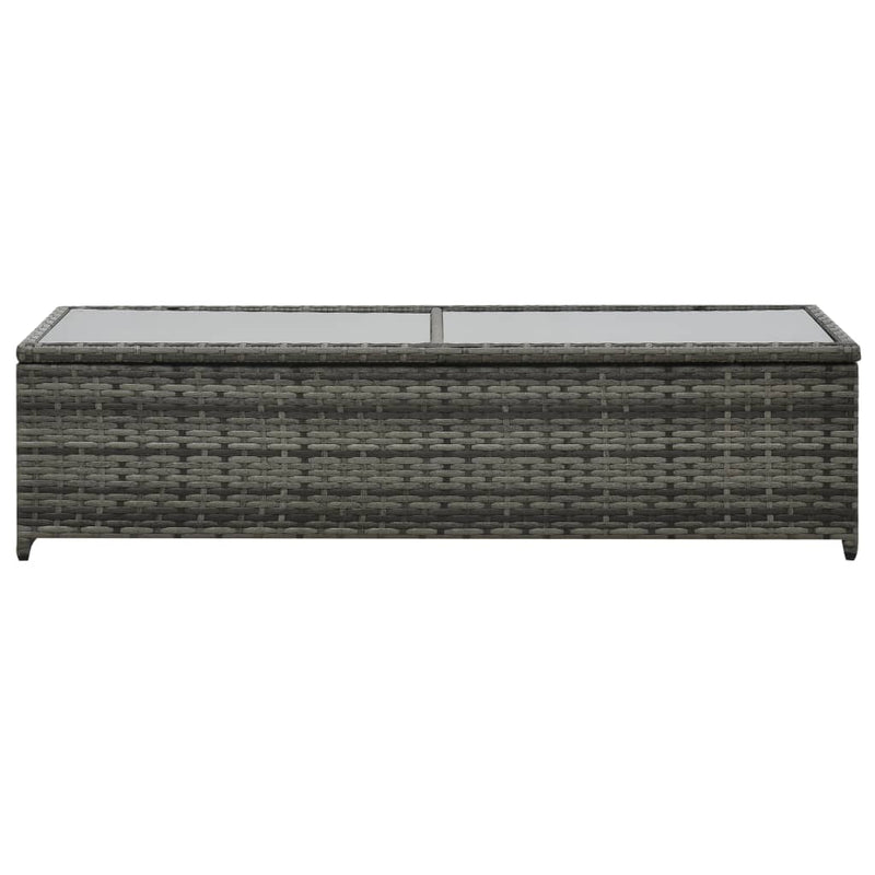 vidaXL 4 Piece Garden Lounge Set with Cushions Poly Rattan Anthracite