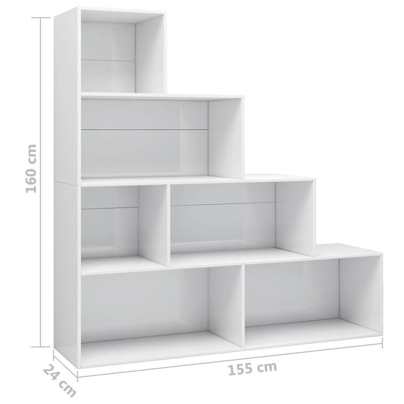 vidaXL Book Cabinet/Room Divider Sonoma Oak 155x24x160 cm Engineered Wood