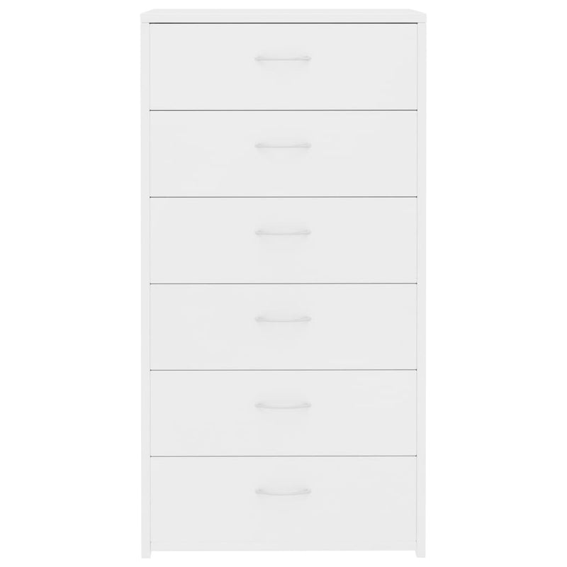 vidaXL Sideboard with 6 Drawers Sonoma Oak 50x34x96 cm Engineered Wood