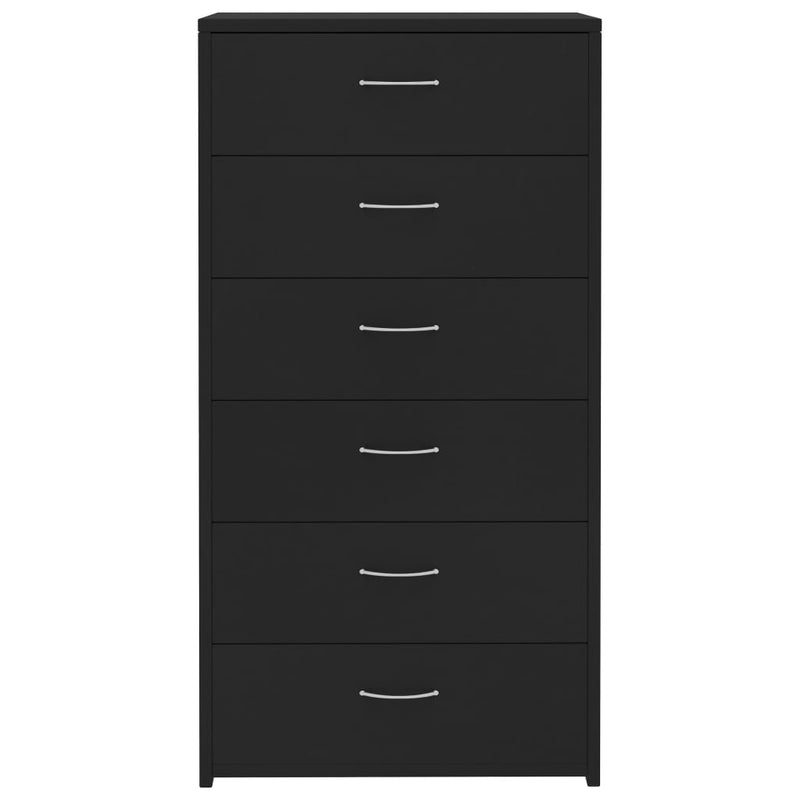 vidaXL Sideboard with 6 Drawers Sonoma Oak 50x34x96 cm Engineered Wood