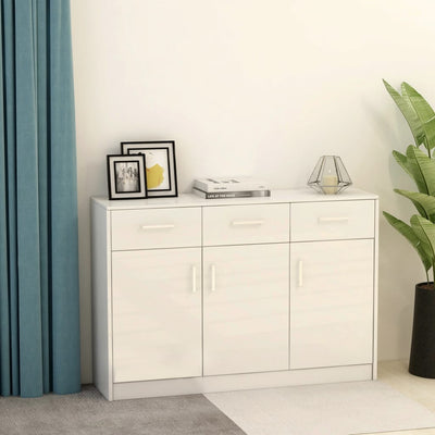 vidaXL Sideboard Concrete Grey 110x30x75 cm Engineered Wood