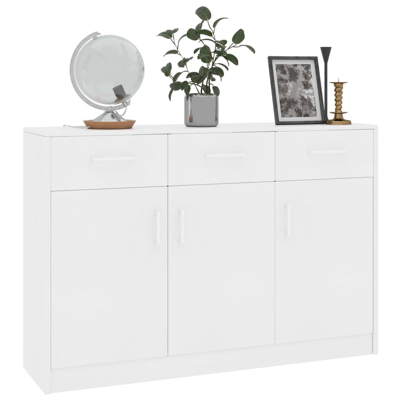 vidaXL Sideboard Concrete Grey 110x30x75 cm Engineered Wood