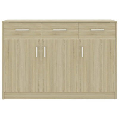 vidaXL Sideboard Concrete Grey 110x30x75 cm Engineered Wood