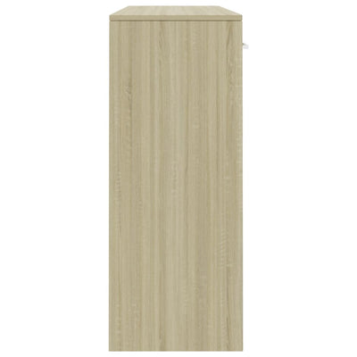 vidaXL Sideboard Concrete Grey 110x30x75 cm Engineered Wood