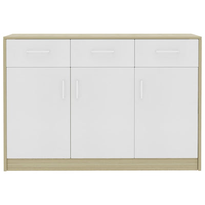 vidaXL Sideboard Concrete Grey 110x30x75 cm Engineered Wood
