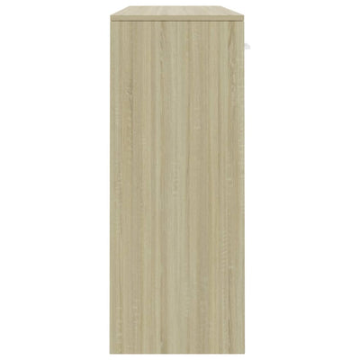 vidaXL Sideboard Concrete Grey 110x30x75 cm Engineered Wood