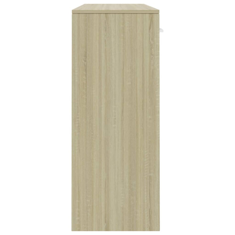 vidaXL Sideboard Concrete Grey 110x30x75 cm Engineered Wood