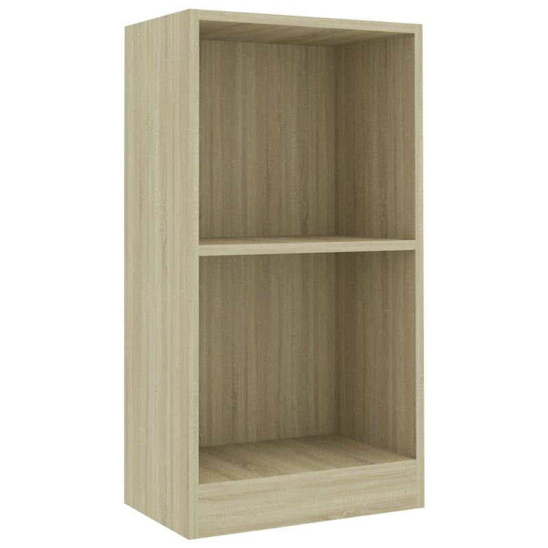 vidaXL Bookshelf High Gloss Grey 40x24x75 cm Engineered Wood