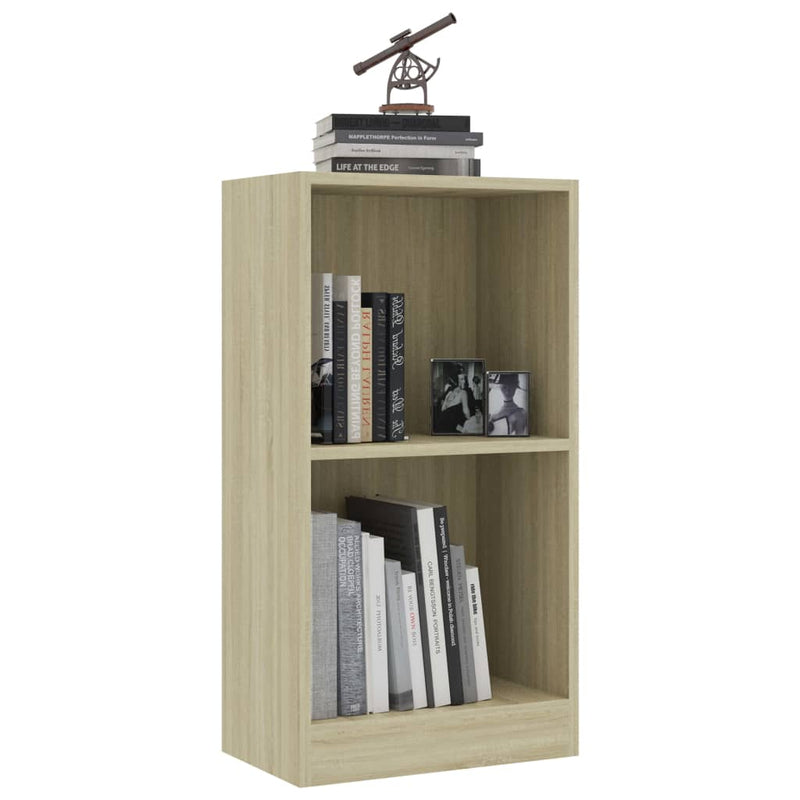 vidaXL Bookshelf High Gloss Grey 40x24x75 cm Engineered Wood