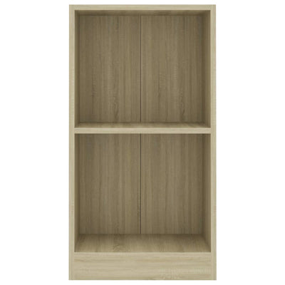 vidaXL Bookshelf High Gloss Grey 40x24x75 cm Engineered Wood