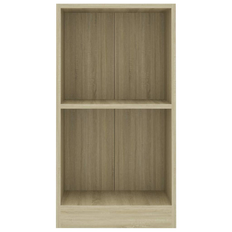 vidaXL Bookshelf High Gloss Grey 40x24x75 cm Engineered Wood