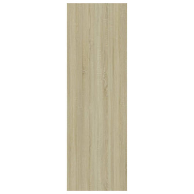 vidaXL Bookshelf High Gloss Grey 40x24x75 cm Engineered Wood