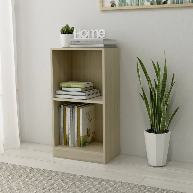 vidaXL Bookshelf High Gloss Grey 40x24x75 cm Engineered Wood