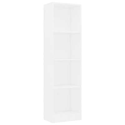 vidaXL 4-Tier Book Cabinet Sonoma Oak 40x24x142 cm Engineered Wood