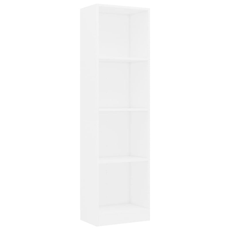 vidaXL 4-Tier Book Cabinet Sonoma Oak 40x24x142 cm Engineered Wood