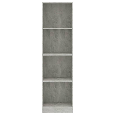 vidaXL 4-Tier Book Cabinet Sonoma Oak 40x24x142 cm Engineered Wood