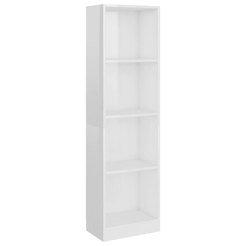 vidaXL 4-Tier Book Cabinet Sonoma Oak 40x24x142 cm Engineered Wood