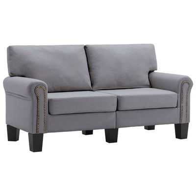 vidaXL 2-Seater Sofa Black Fabric
