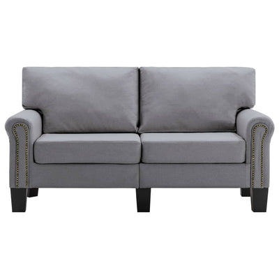 vidaXL 2-Seater Sofa Black Fabric