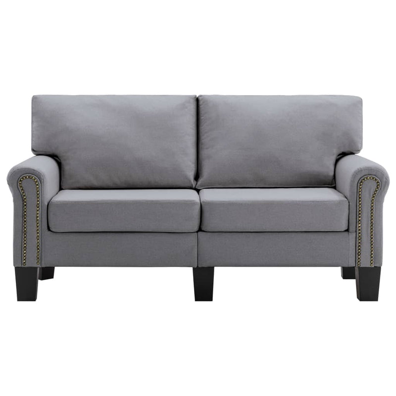 vidaXL 2-Seater Sofa Black Fabric