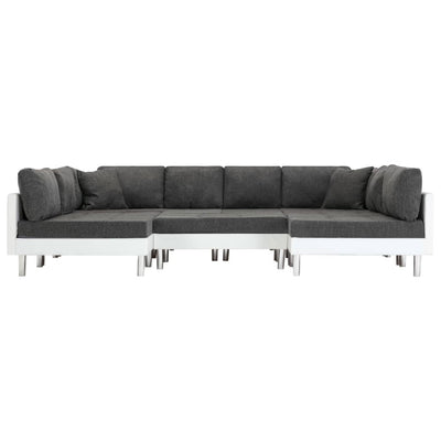 vidaXL Sectional Sofa Faux Leather White