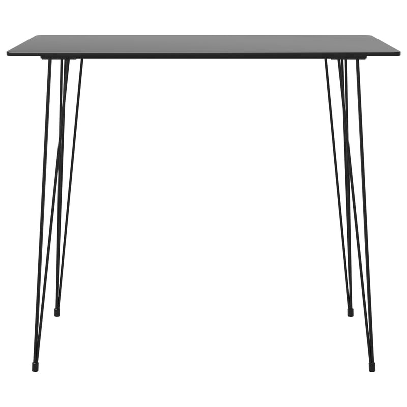 vidaXL Bar Table Black 120x60x105 cm